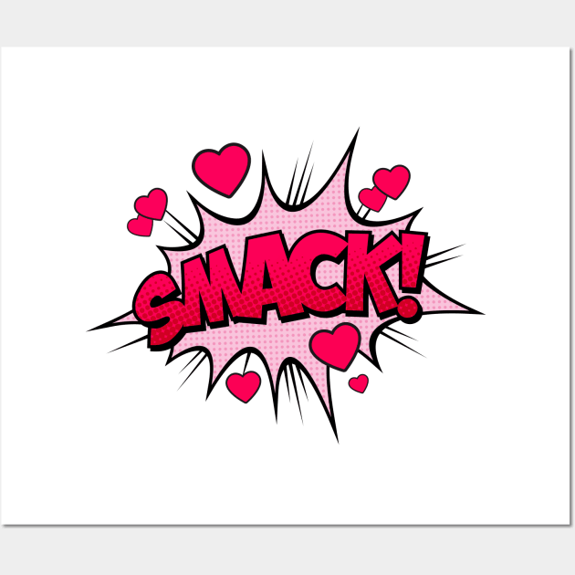 Smack Comic Text Wall Art by JunkyDotCom